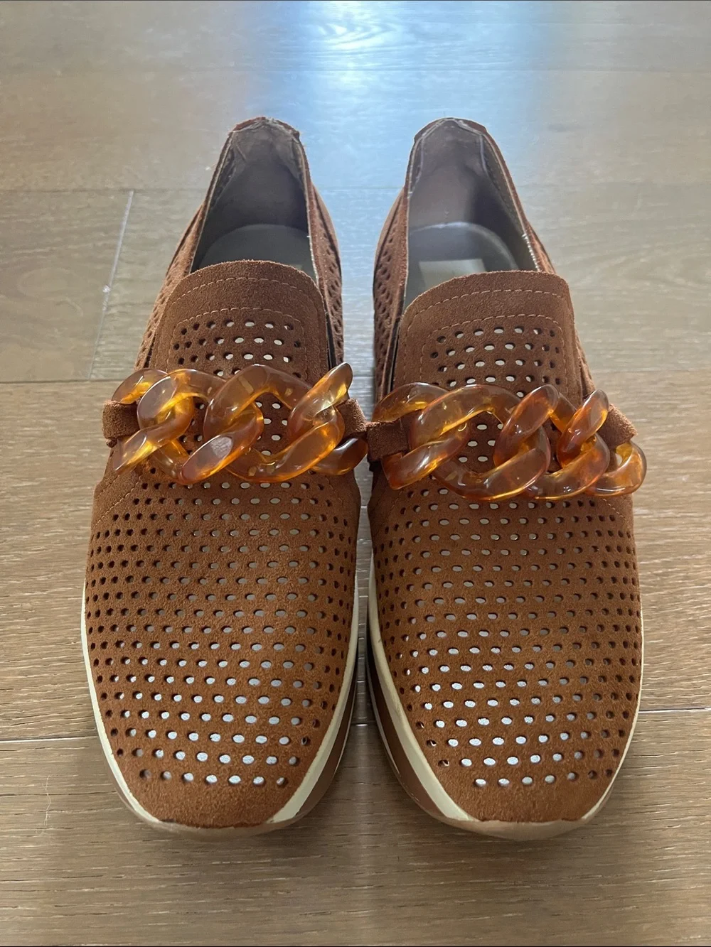 Dolce Vita Jhenee Platform Sneakers in Pecan Suede size 8.5